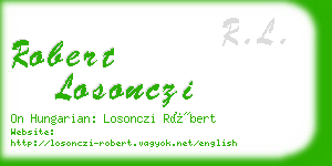 robert losonczi business card